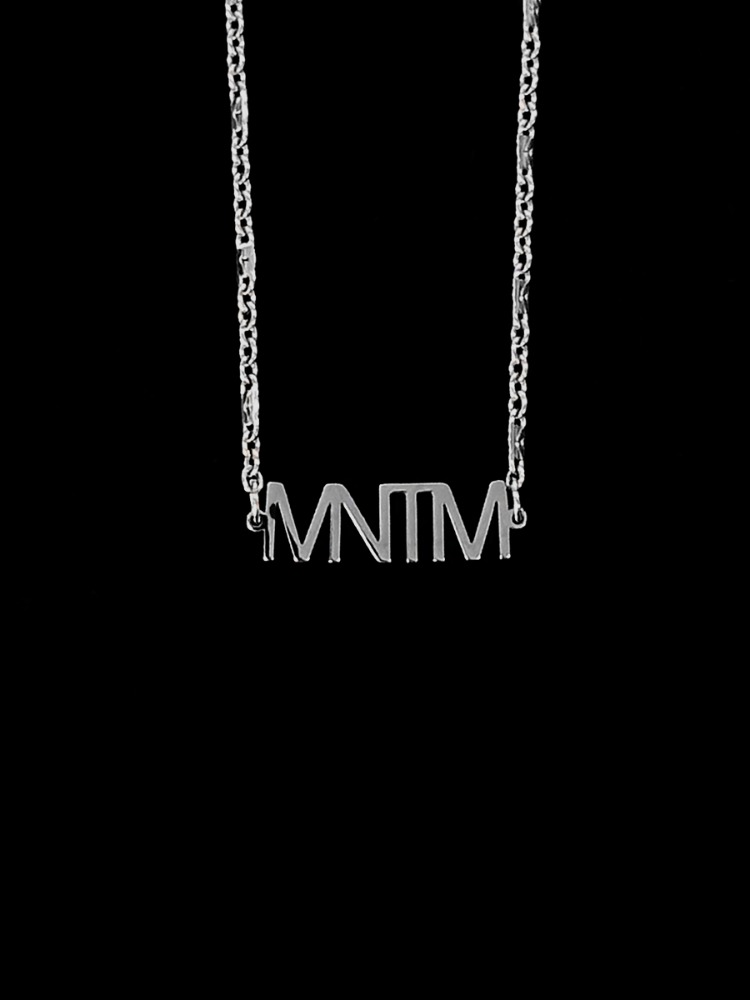 [mnem] logo one chain necklace