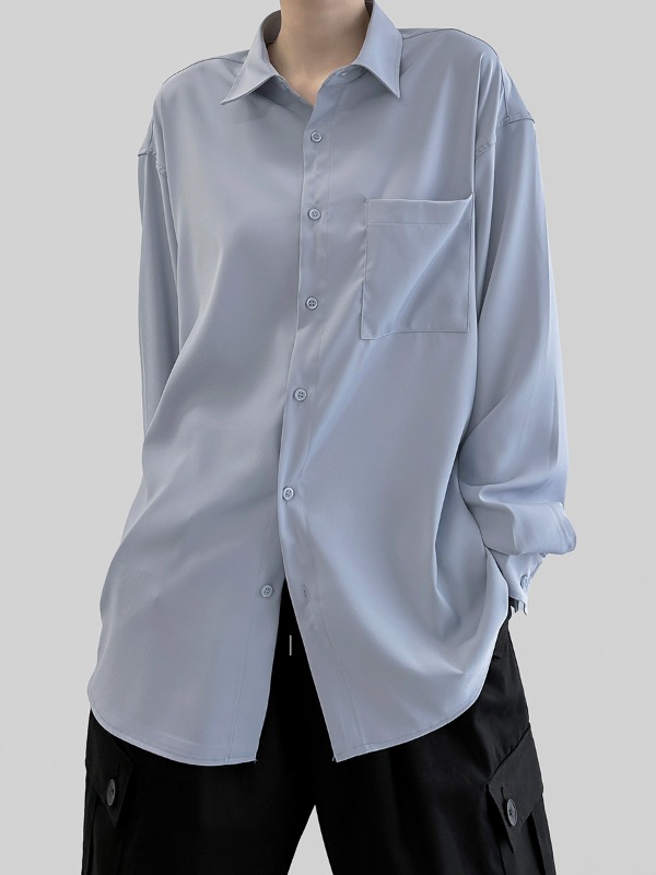 루오 오버핏 셔츠 (3color)