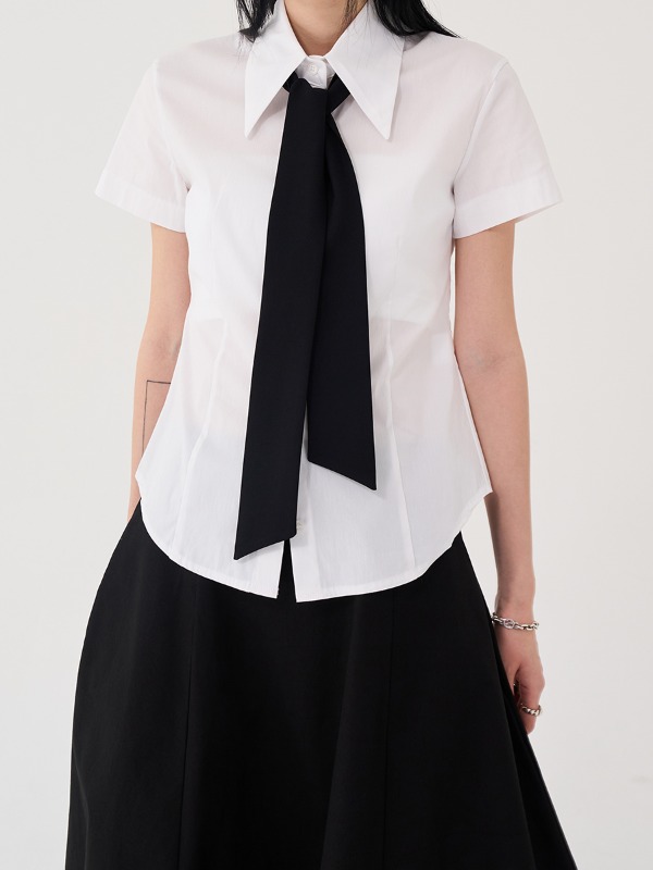[mnem] wide collar shirt (2color)