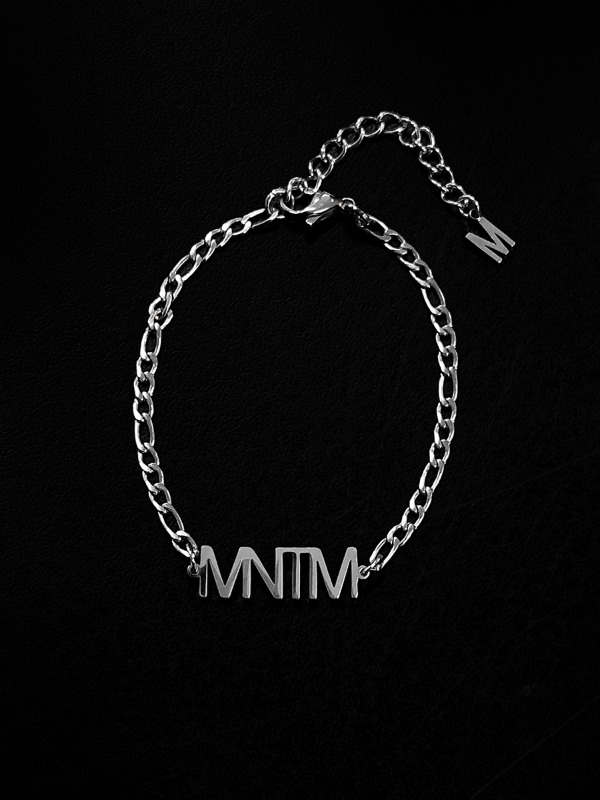 [mnem] logo bracelet
